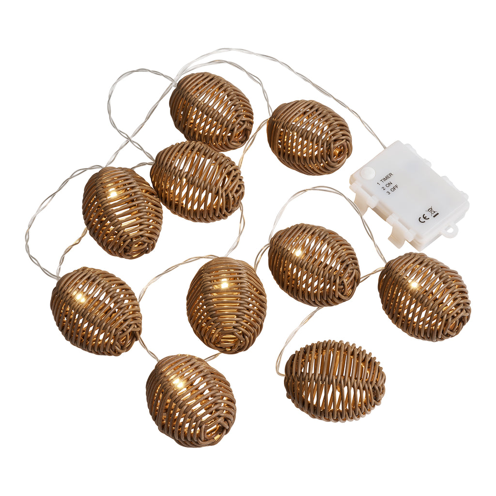Carlisle LED Ljusslinga – Natur / Svart