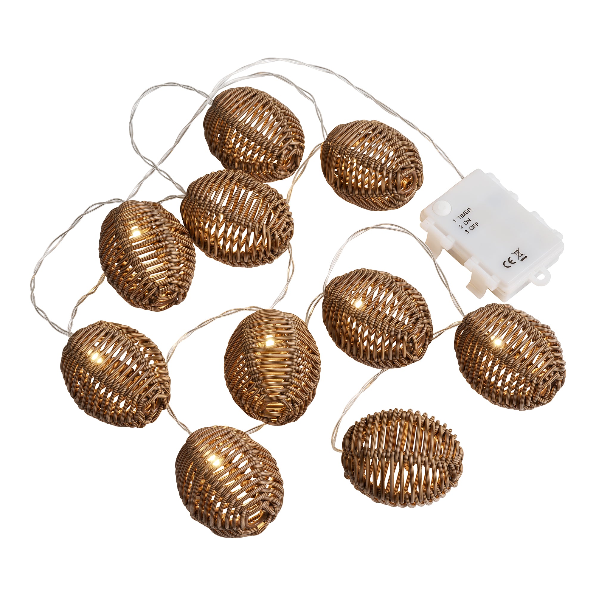 Carlisle LED Ljusslinga – Natur / Svart