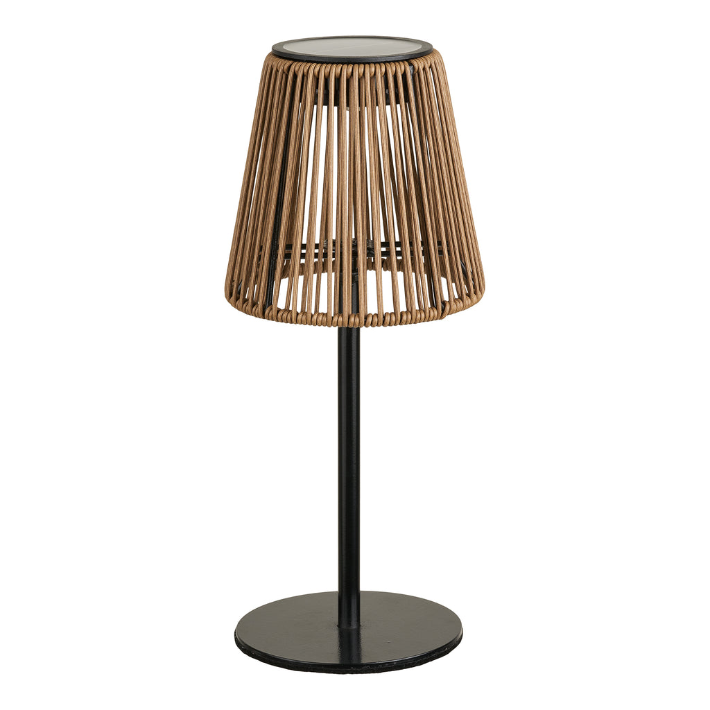 Salford Lampa med solpanel – Brun / Svart