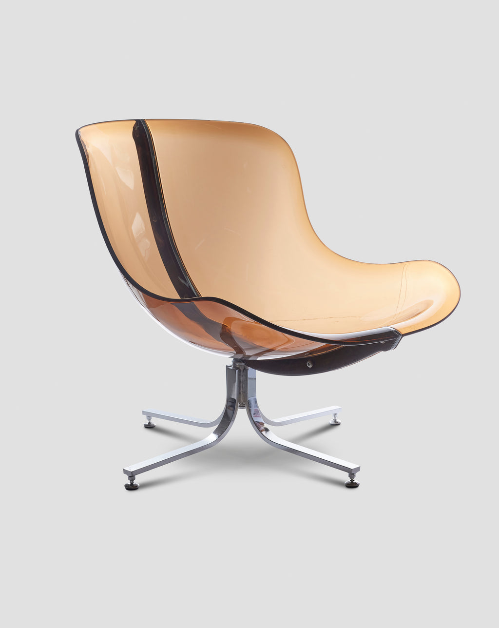 Glossy Loungestol – Brun