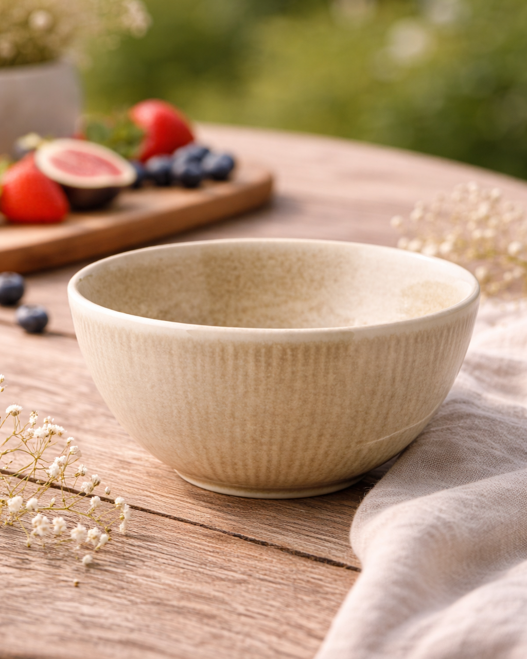 Viola Skål – Beige (Set om 4)