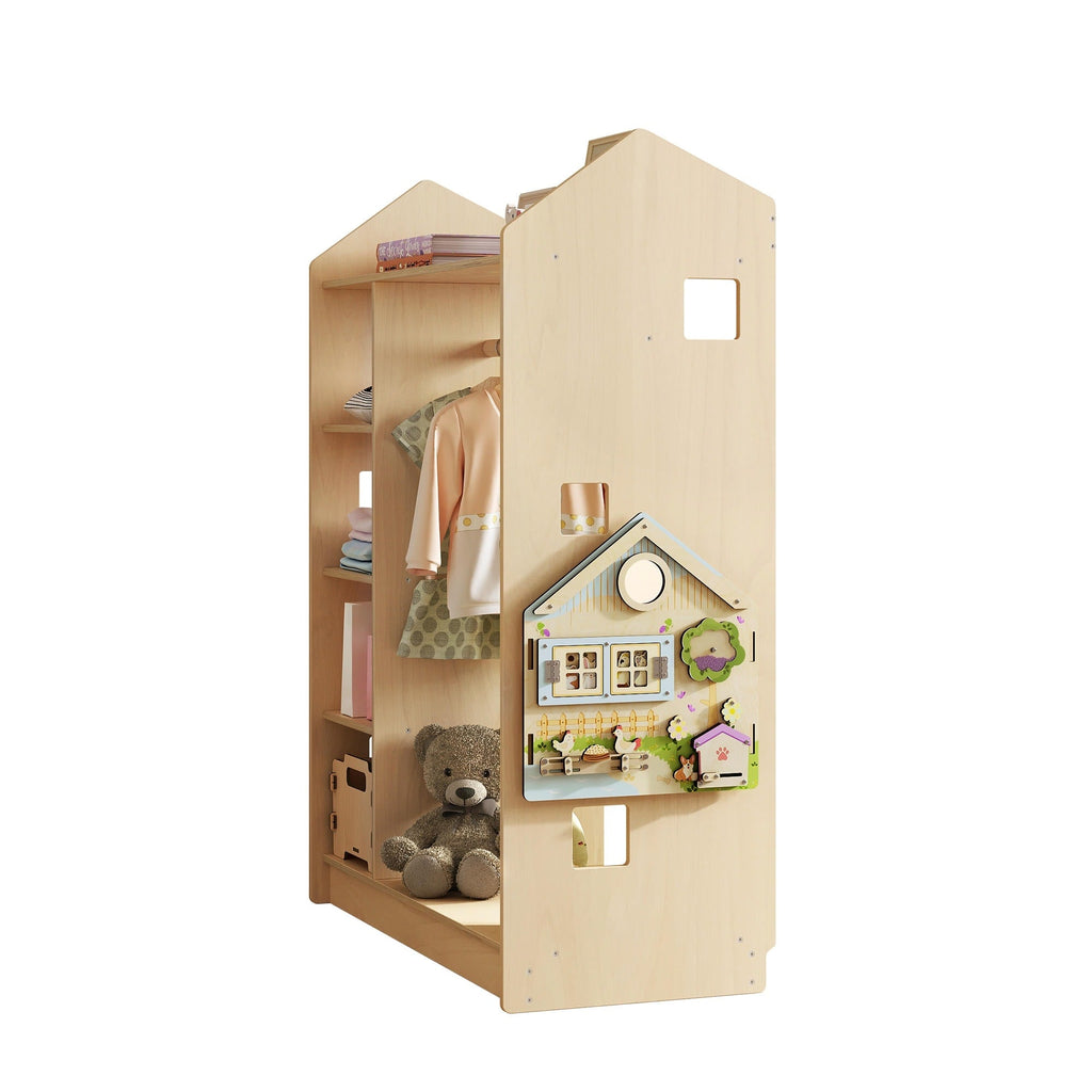 Offener Kinderkleiderschrank in Form eines Hauses BusyKids – BusyKids