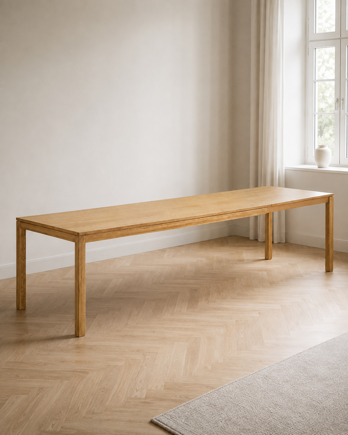 Bowen Matbord – Natur 100 x 220/270/320 cm