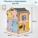 Aktivitetshus NATURA PASTELL – Sensoriskt lekhus för barn