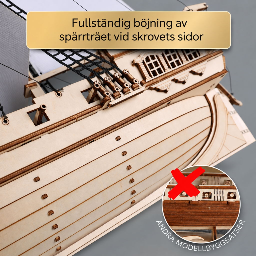 3D Träpussel – Isbergsskeppet - 311 delar