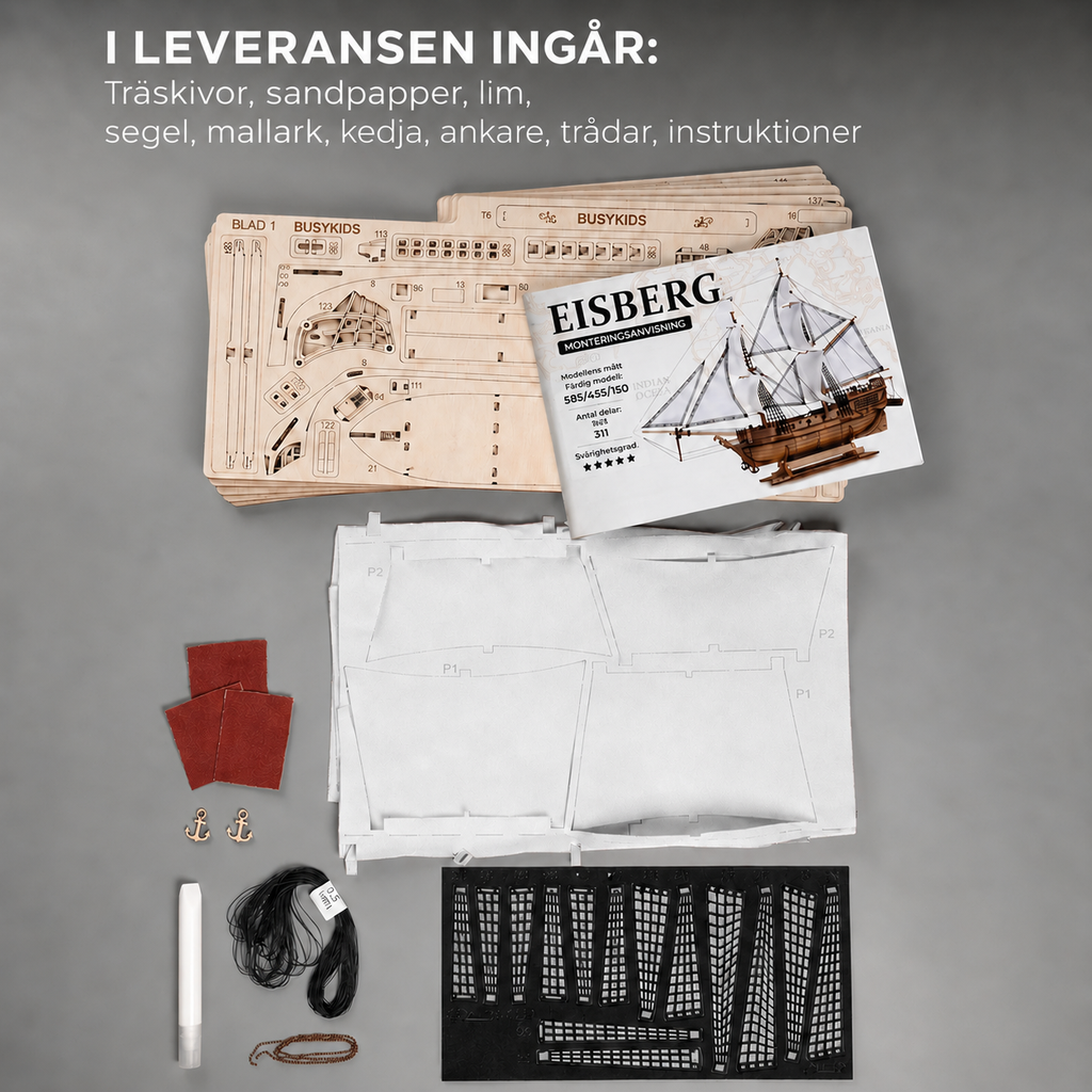 3D Träpussel – Isbergsskeppet - 311 delar