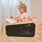 Lärtorn PLAY 5-i-1 – växande lärtorn med aktivitetspanel, 75 cm – Mint – BusyKids