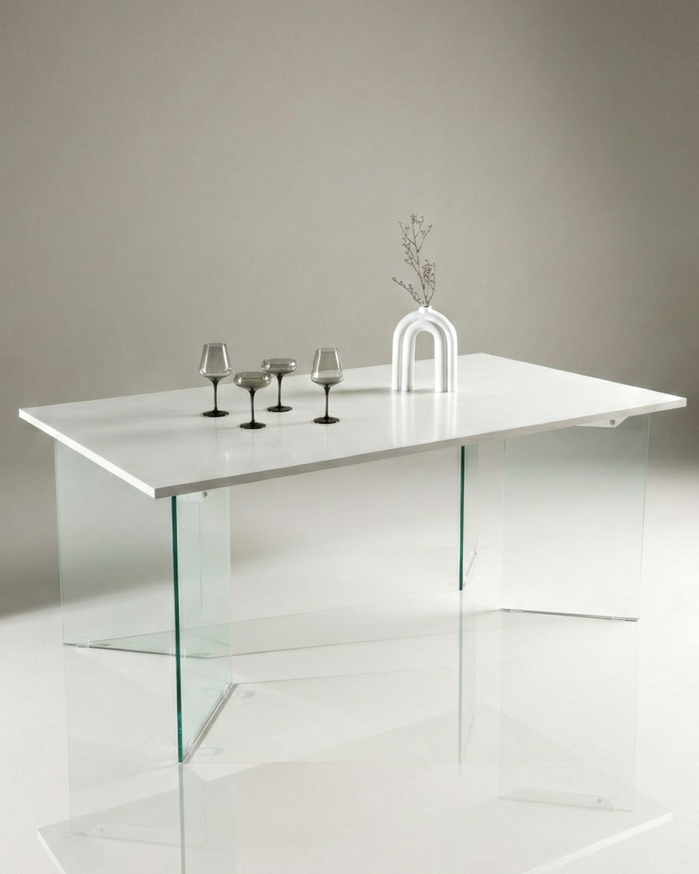 Ester Rektangulära Matbord 180 x 90 Ljusgrå