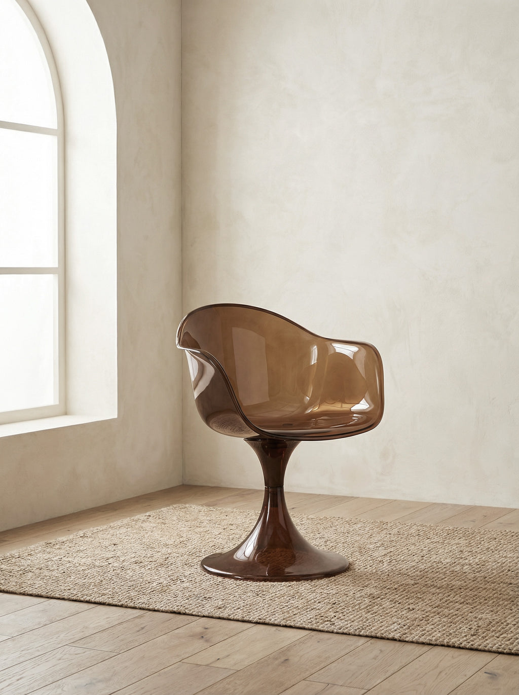 Gloss Stol – Brun (Set om 4)