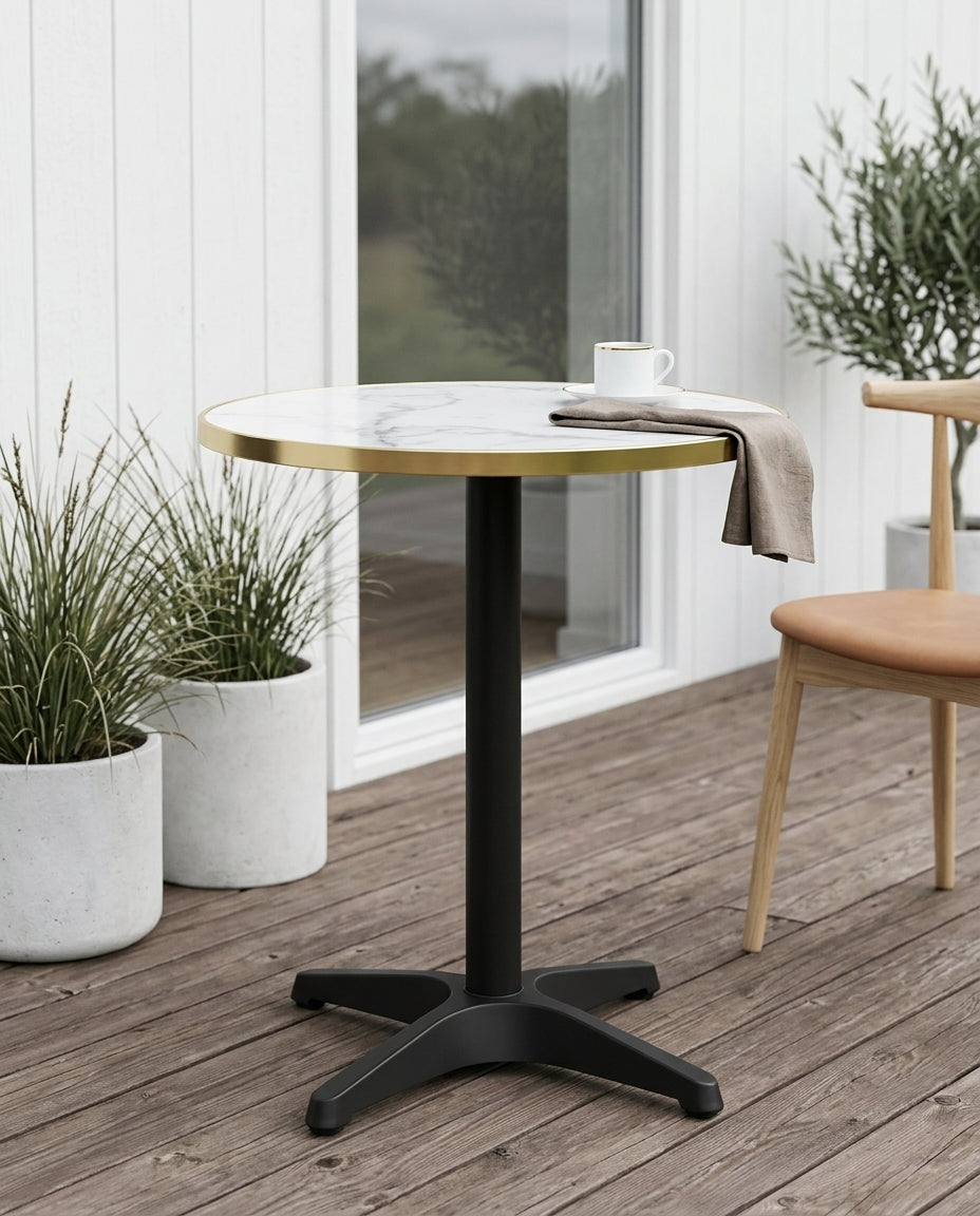 Bistro Cafebord – Vit / Svart