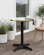Bistro Cafebord – Vit / Svart