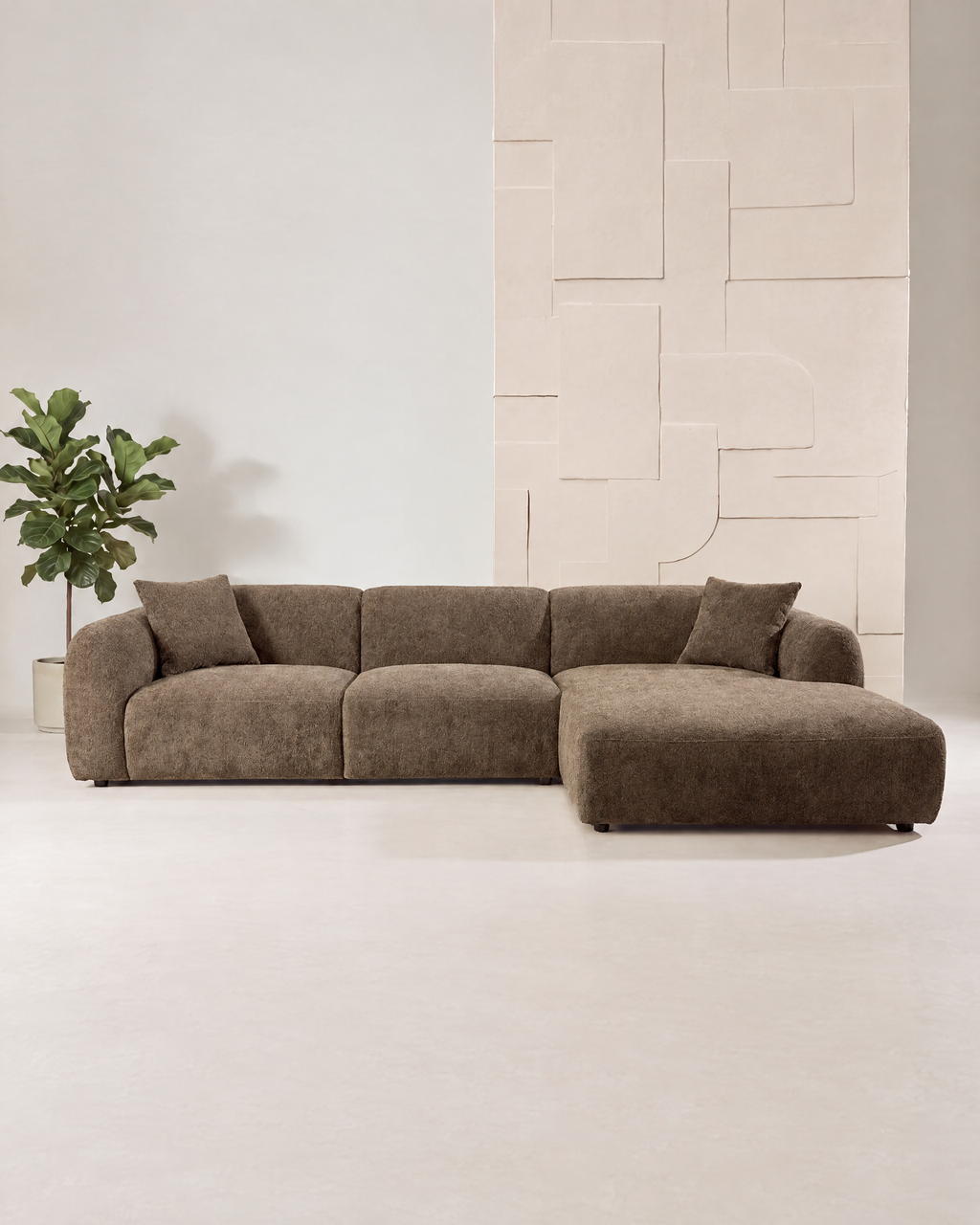 Leia Schäslongsoffa – Brun