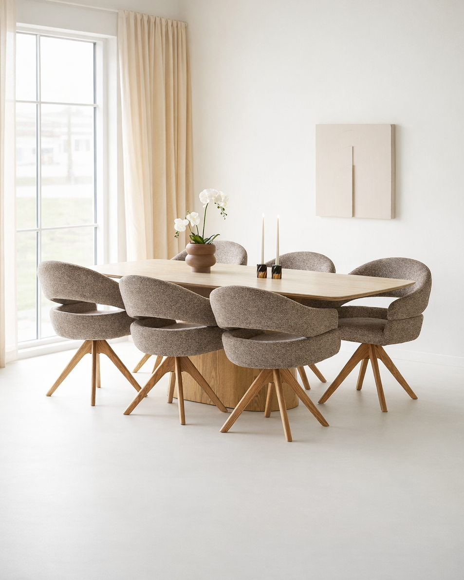 Noli & Dover Matgrupp – Matbord och 6 matstolar