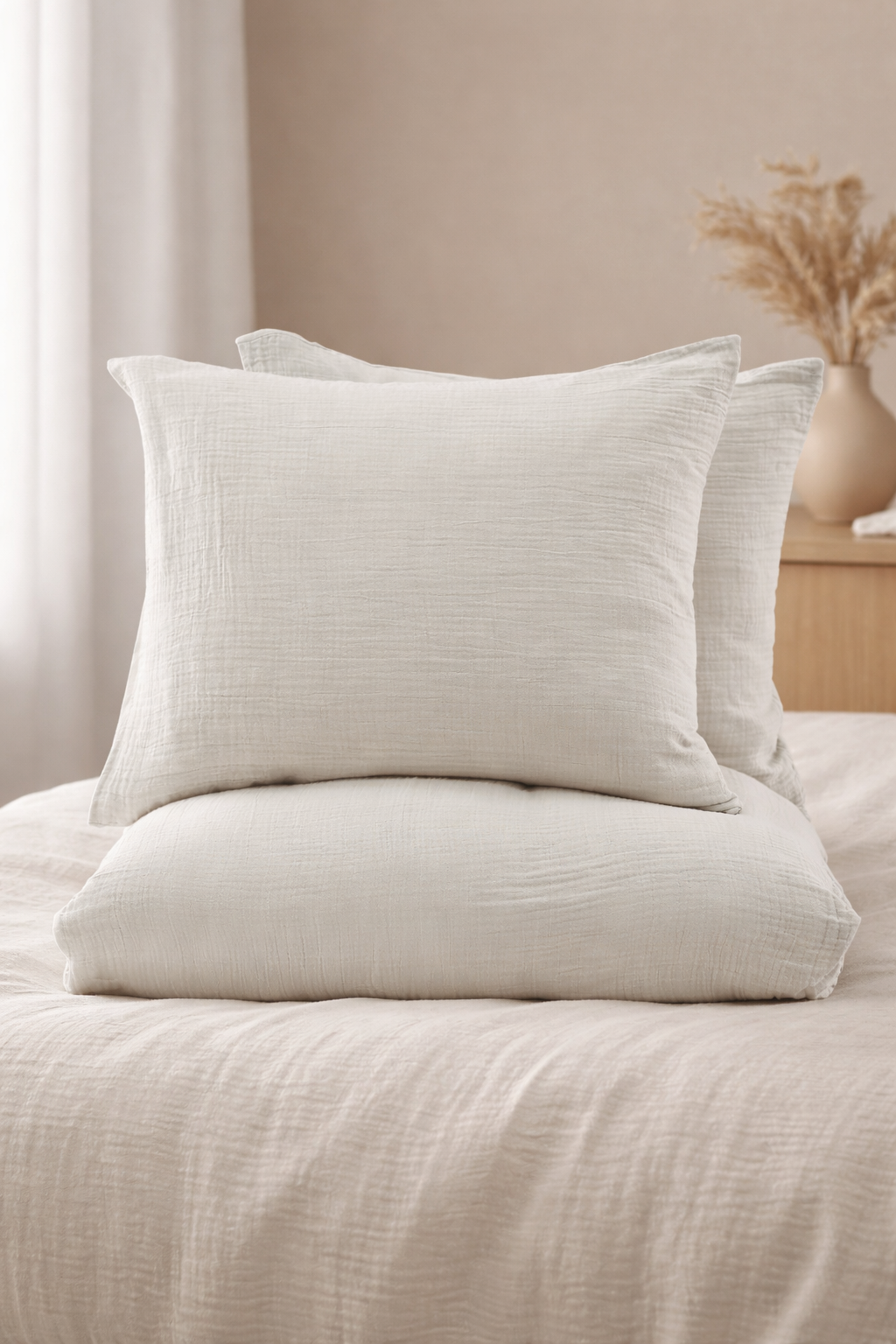 Mila Påslakanset 220 x 240 Ljusgrå