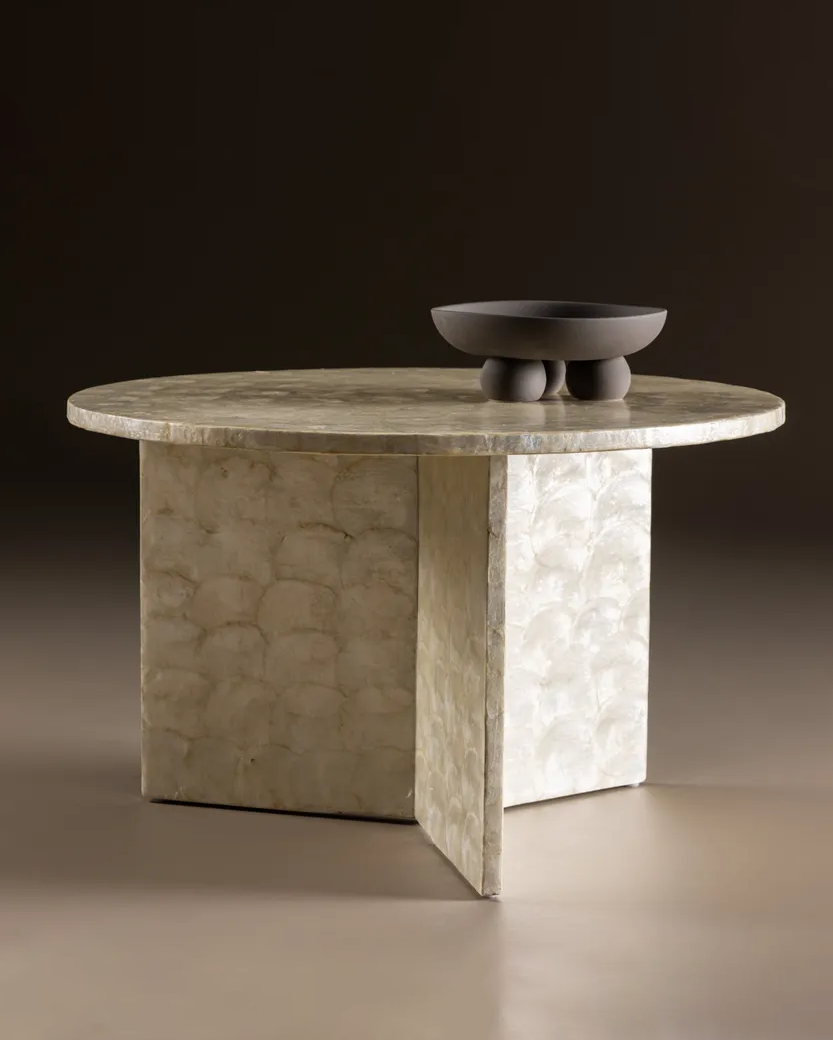 Smögen Soffbord ⌀70 Beige