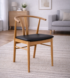 Artenara Matstol – Natur / Svart PU