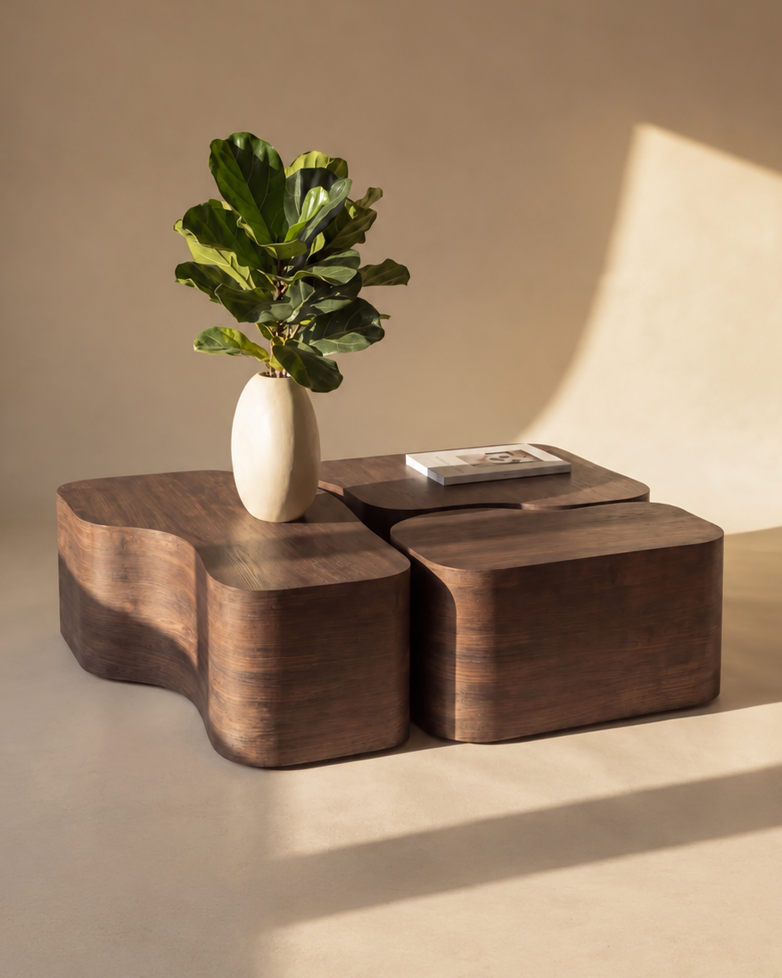 Nordland Soffbord 3-pack – Mocca