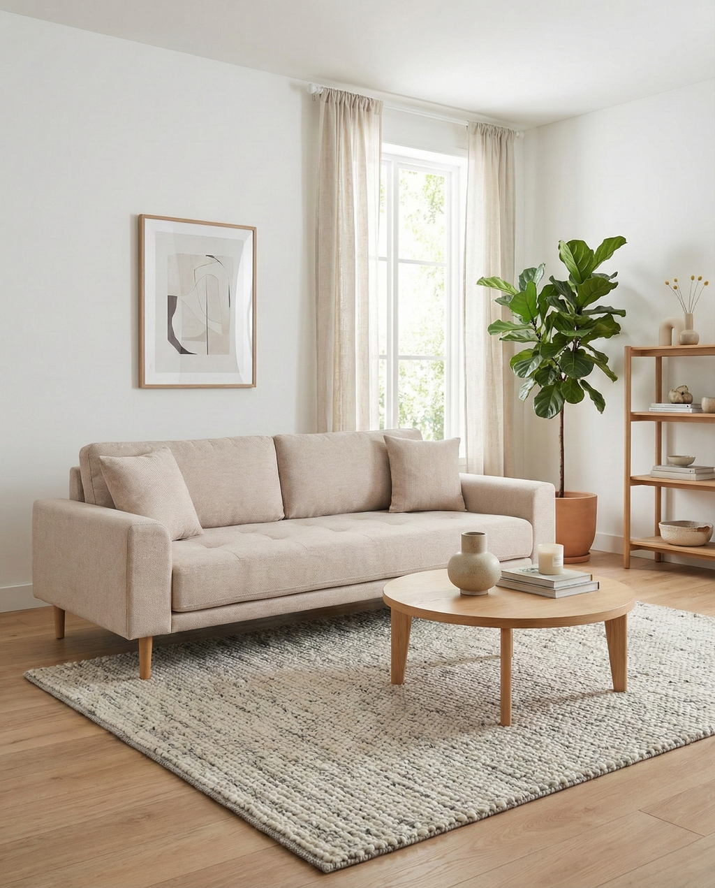 Lido 3-sitssoffa – Sand