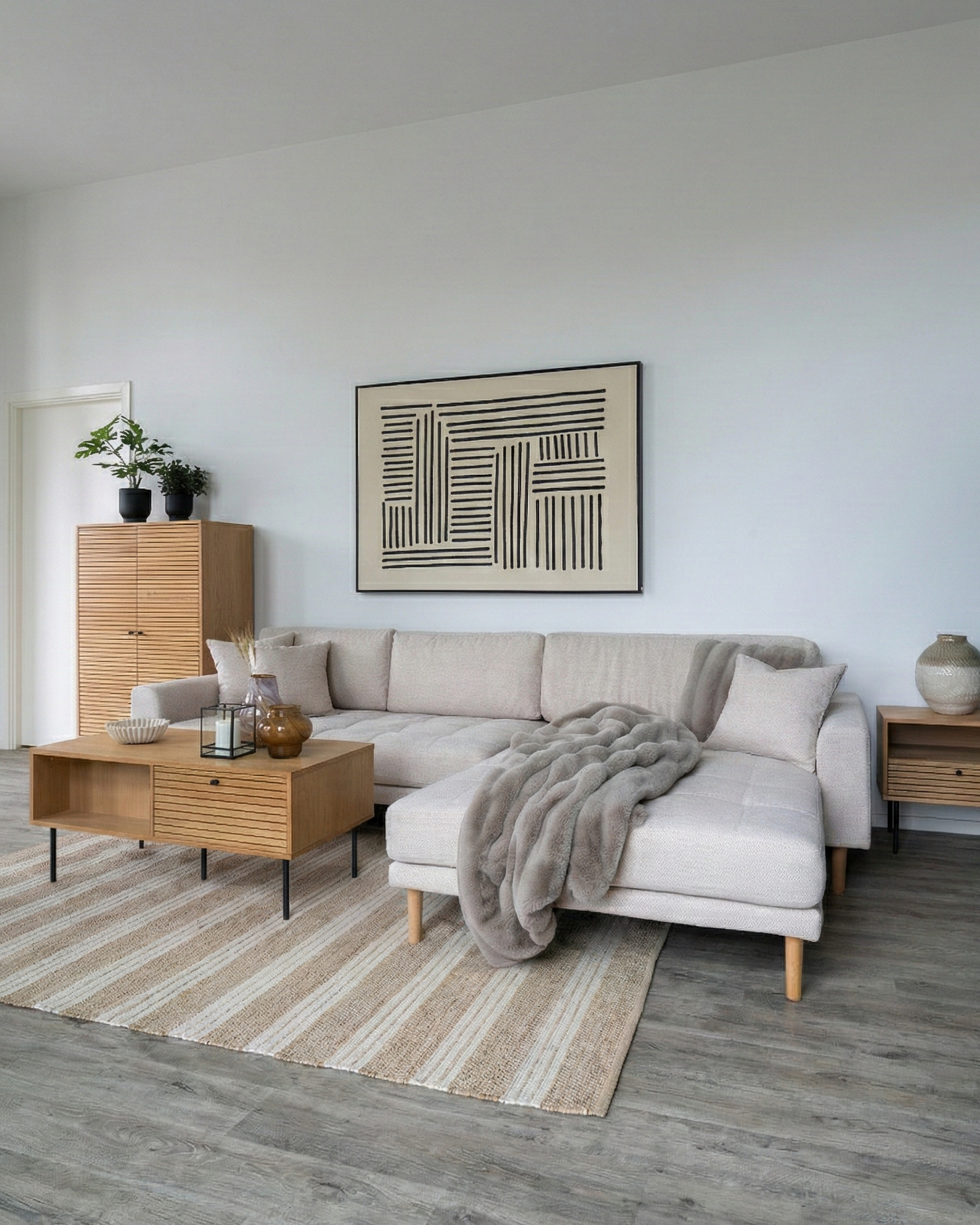 Lido Lounge-soffa – Sand (Höger)