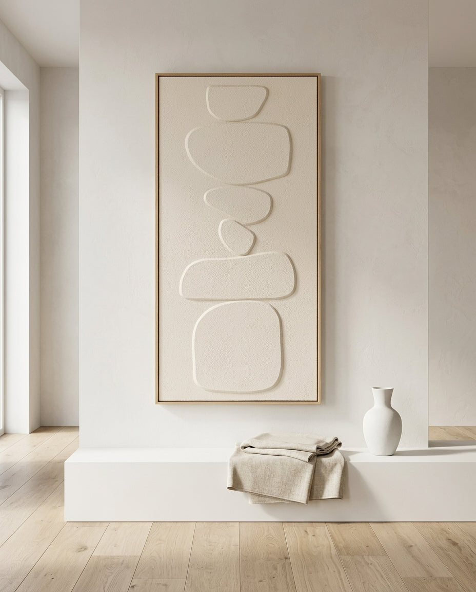 Victoria Relief Väggdekor – Beige 01