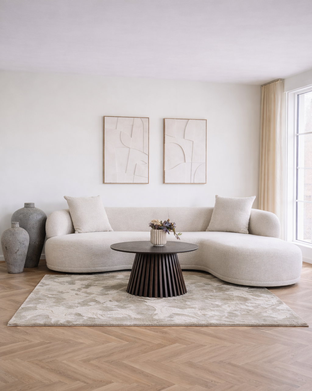 Kingston Lounge-soffa – Natur (Höger)