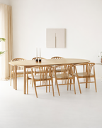 Bundaberg & Agustin Matgrupp – Matbord och 6 matstolar