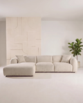 Leia Schäslongsoffa – Beige