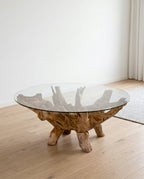 Amazonas Soffbord – Glas & Teak