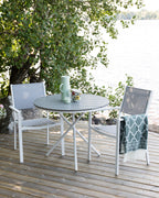Copacabana & Parma Matstolar + Cafebord ⌀90 Grå