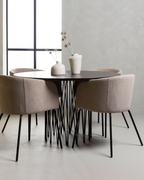 Berit Matstolar 4-pack + Runt Matbord ⌀120