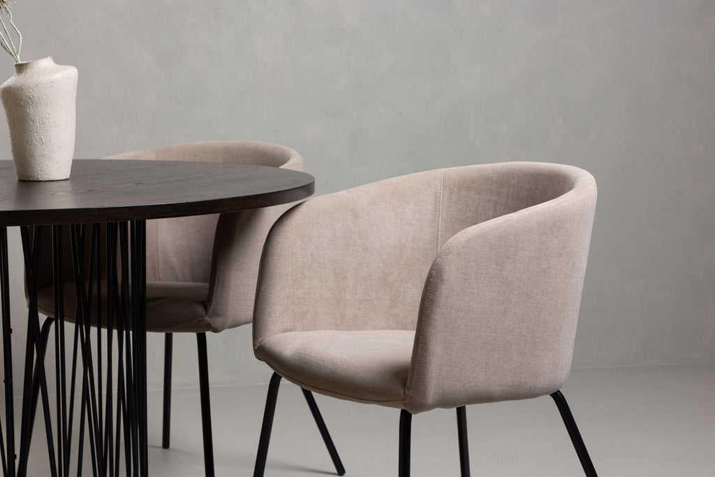 Berit Matstolar 4-pack + Runt Matbord ⌀120