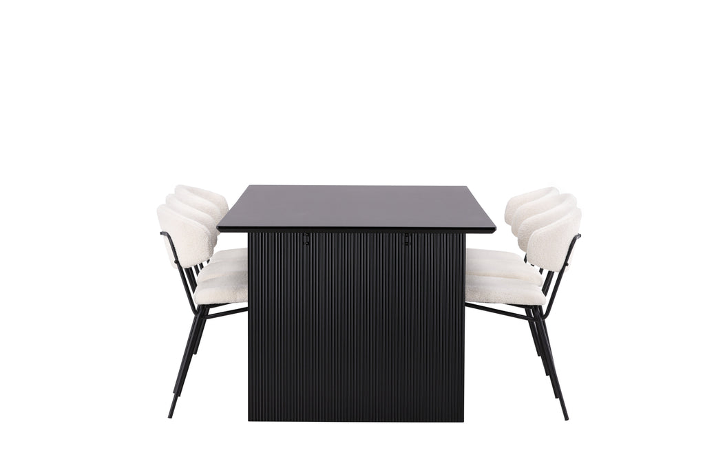 Chico Matstolar 6-pack + Matbord 200x100