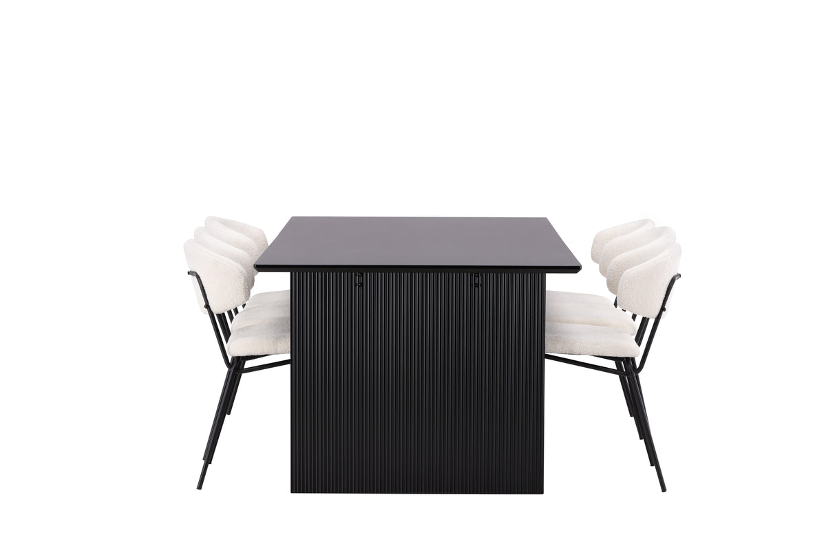 Chico Matstolar 6-pack + Matbord 200x100