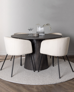 Berit Matstolar 4-pack + Runt Matbord ⌀120