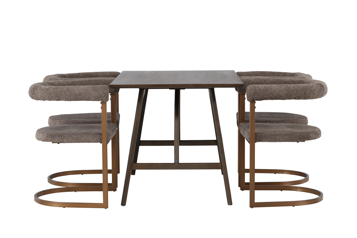 Kaseidon Matbord 120x80 + Matstolar 4-pack