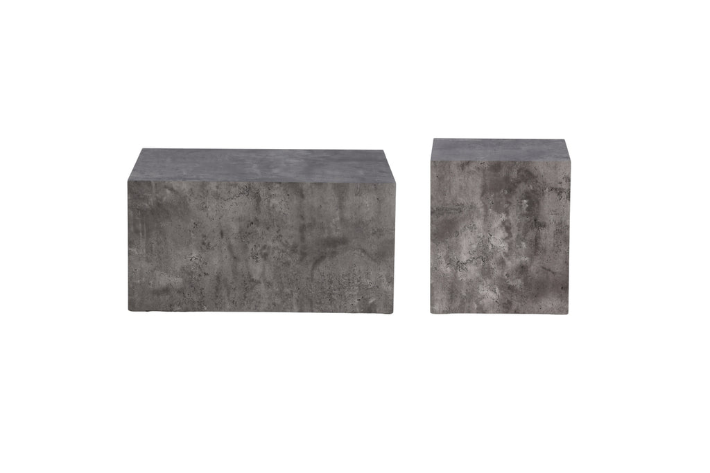 2-pack York Soffbord Mörkgrå