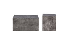 2-pack York Soffbord Mörkgrå