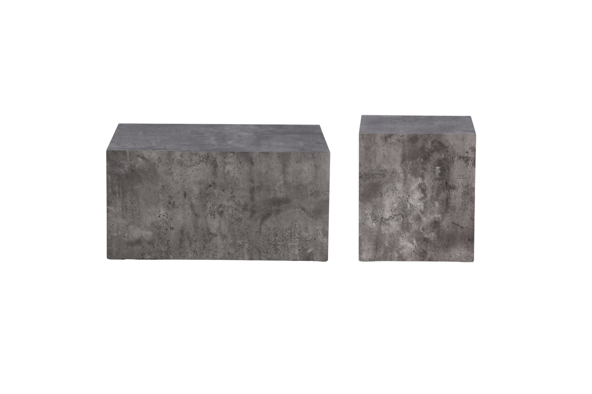 2-pack York Soffbord Mörkgrå