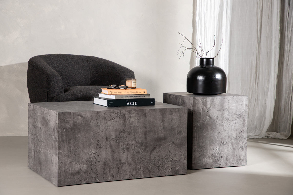 2-pack York Soffbord Mörkgrå