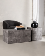 2-pack York Soffbord Mörkgrå