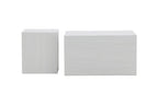 2-pack York Soffbord Vitputsad