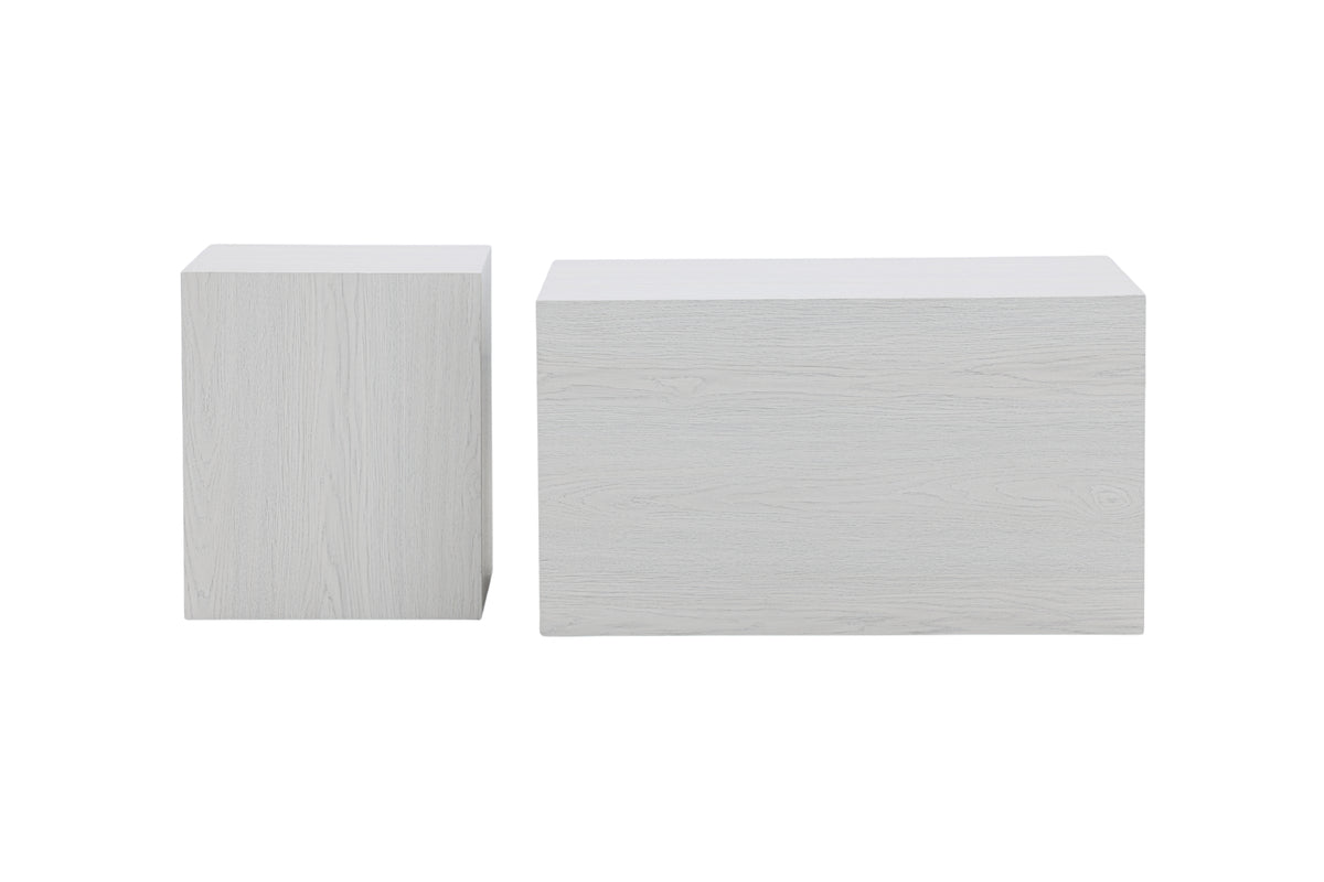 2-pack York Soffbord Vitputsad