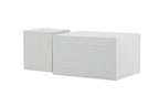 2-pack York Soffbord Vitputsad