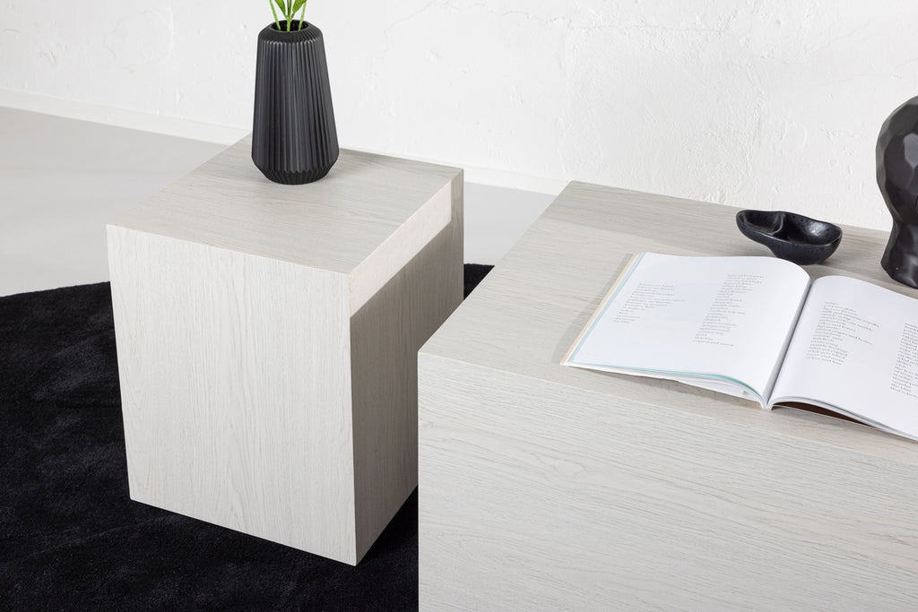 2-pack York Soffbord Vitputsad