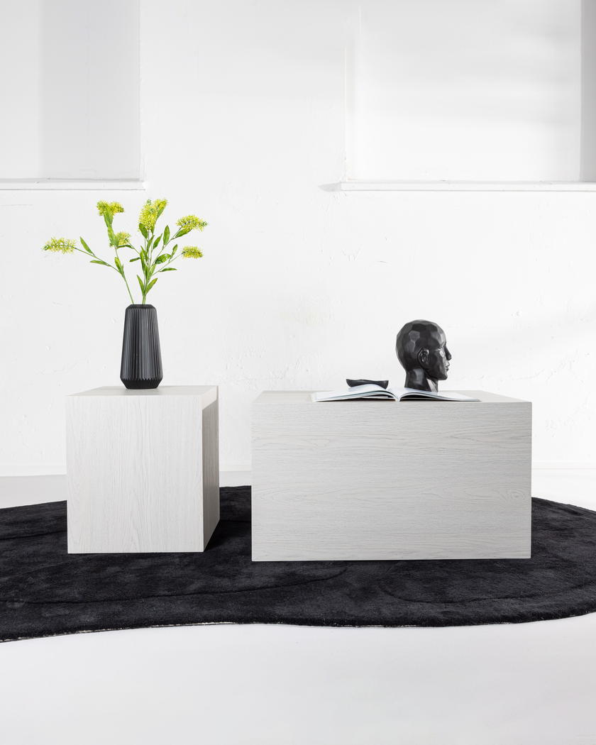2-pack York Soffbord Vitputsad