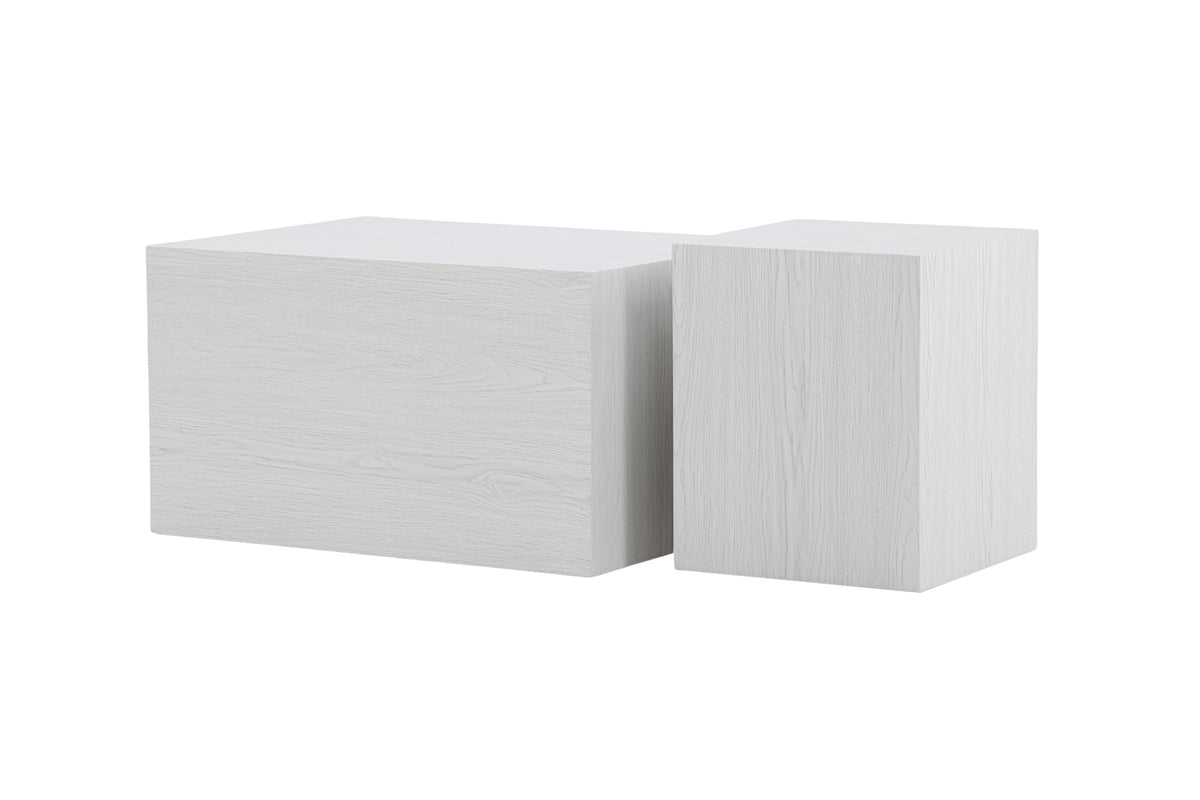 2-pack York Soffbord Vitputsad