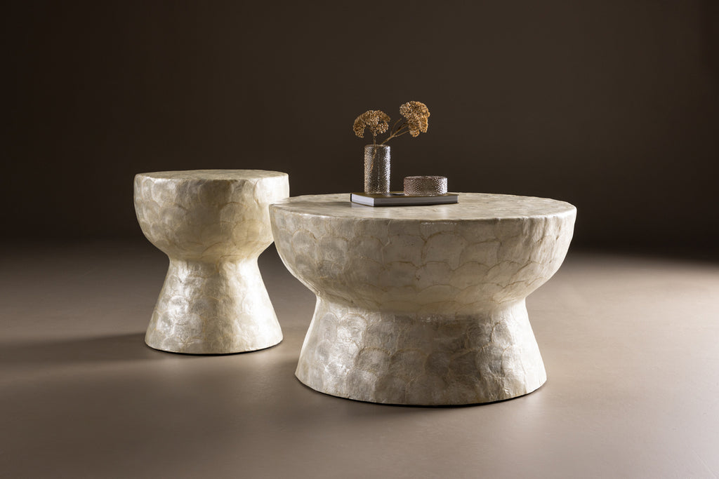 Sandön Soffbord Ø70 ø40 Ljusgrå