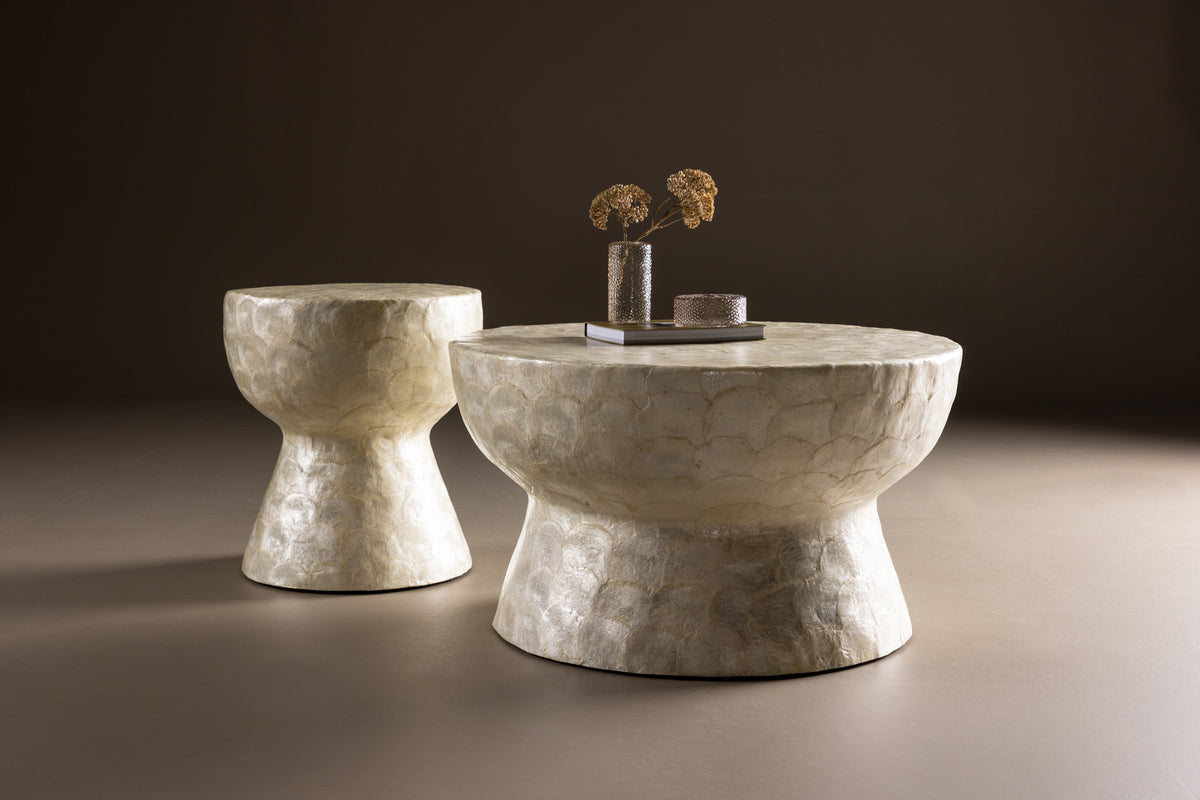 Sandön Soffbord Ø70 ø40 Ljusgrå