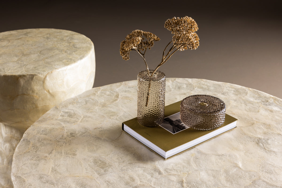 Sandön Soffbord Ø70 ø40 Ljusgrå