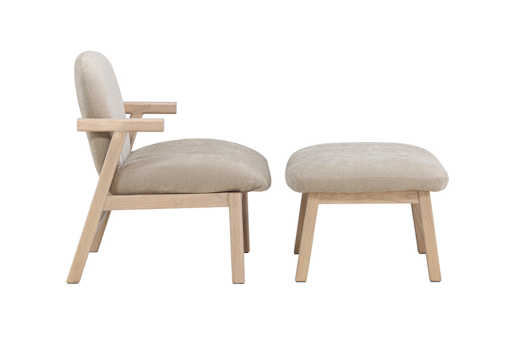 Rile Ottoman + Fåtöljer Beige